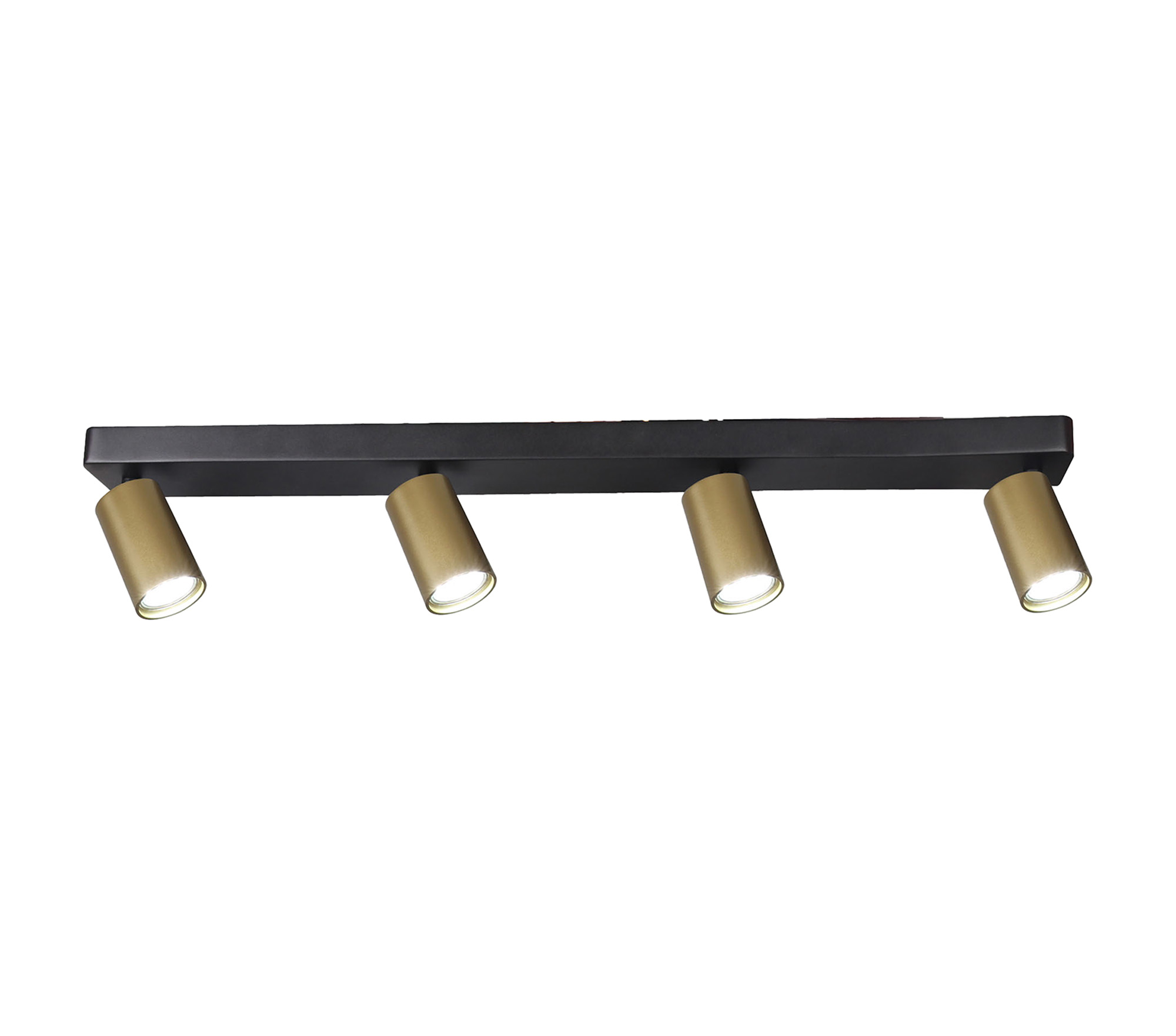 M8487  Sal Linear 4 Light Spotlight Satin Gold/Matt Black